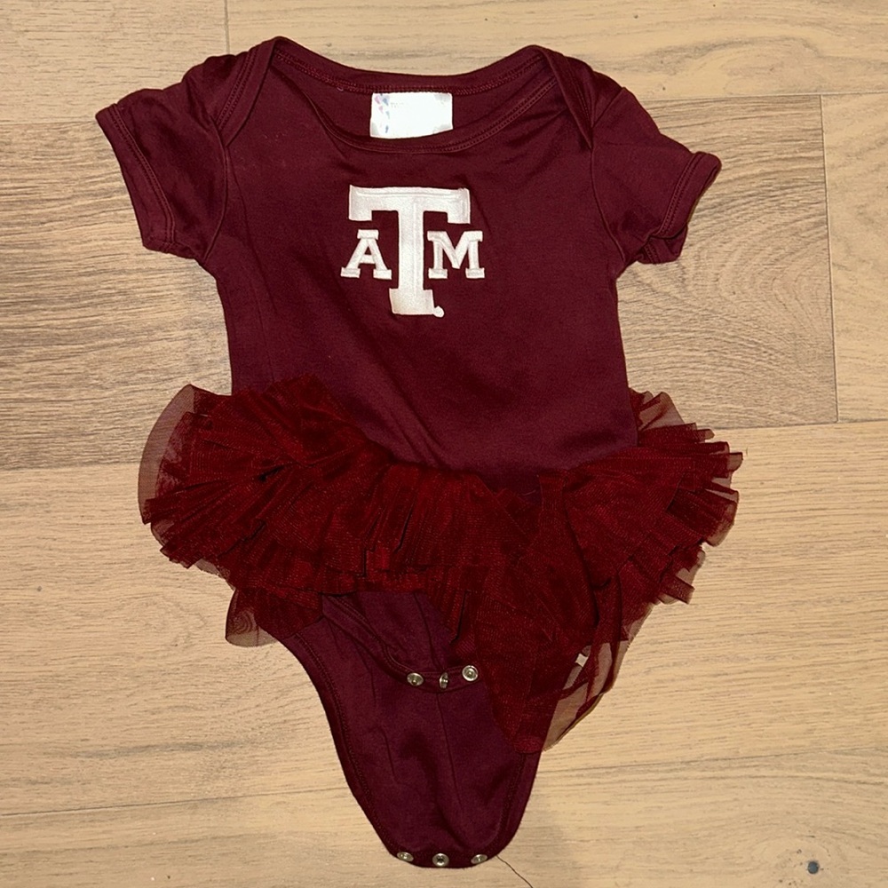 A&M Texas Aggies Girl Tutu maroon